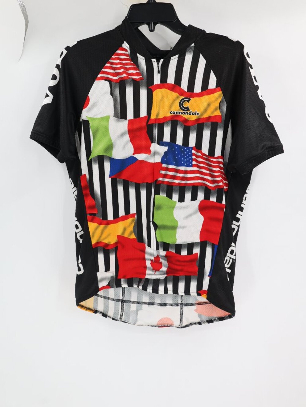 Vintage Cannondale cycling jersey mens Large Nation Flags Volvo All Over Print